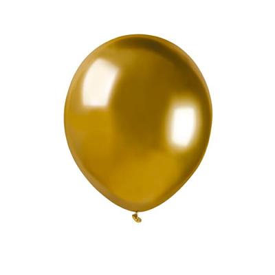 PALLONCINI GLOSSY 5'/13cm ORO 50pz