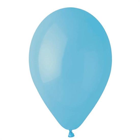 PALLONCINI MEDIUM 25pz CELESTE BABY 10'/26cm