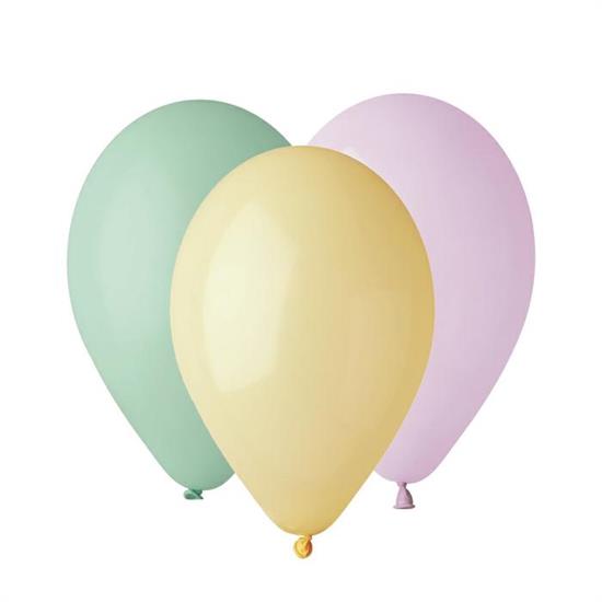 PALLONCINI MEDIUM 25pz PASTEL ASS. 10'/26cm