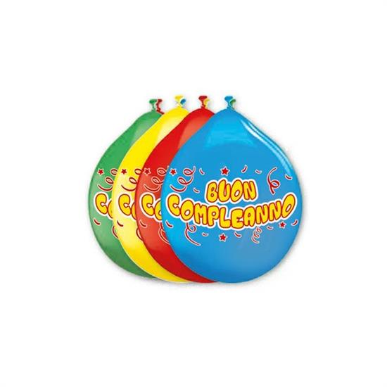 PALLONCINI MEDIUM 20pz B.COMPLEANNO 10'/26cm