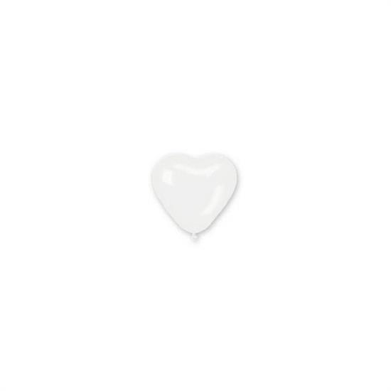 PALLONCINI CUORE BIANCO SMALL 100pz