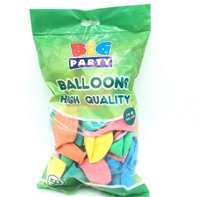 PALLONCINI PASTELLO ASS. 50pz 30cm