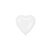 PALLONCINO CUORE BIANCO 28cm