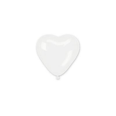 PALLONCINO CUORE BIANCO 28cm