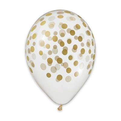 PALLONCINO CONFETTI ORO 13'/33cm