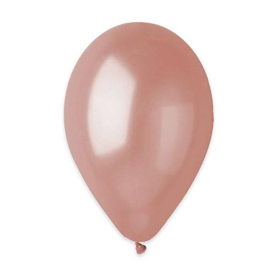 PALLONCINI METAL LARGE ROSE GOLD 100pz