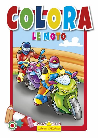 LIBRO COLORA LE MOTO