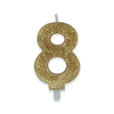 CANDELINA GLITTER ORO 8