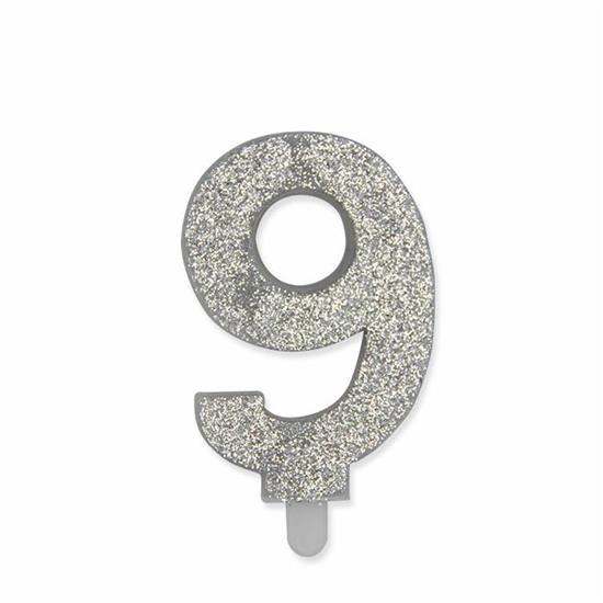 CANDELINA GLITTER ARGENTO 9