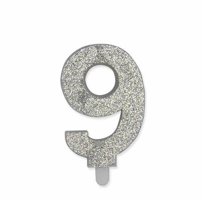 CANDELINA GLITTER ARGENTO 9