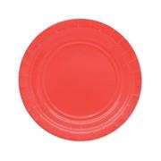 PIATTI ECOLOR 18cm ROSSO 25pz