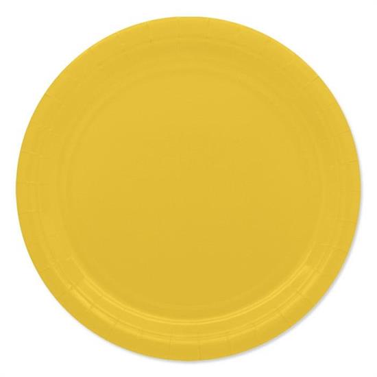 PIATTI ECOLOR 24cm GIALLO 25pz