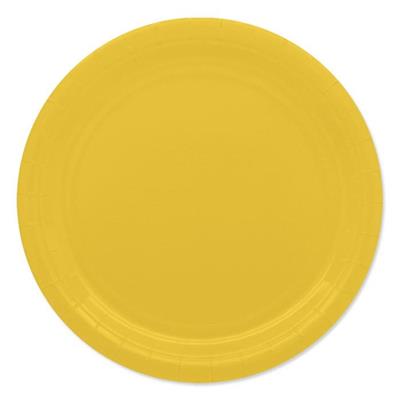 PIATTI ECOLOR 24cm GIALLO 25pz