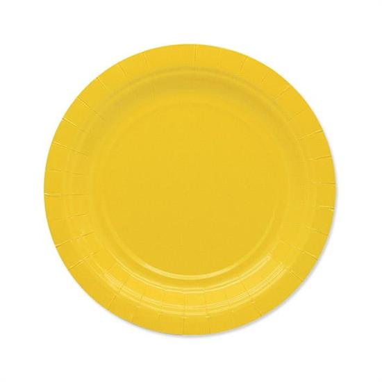 PIATTI ECOLOR 18cm GIALLO 25pz