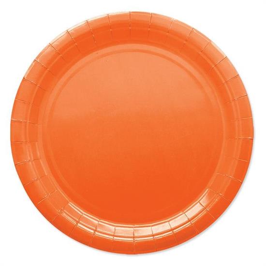 PIATTI ECOLOR 24cm ARANCIO 25pz