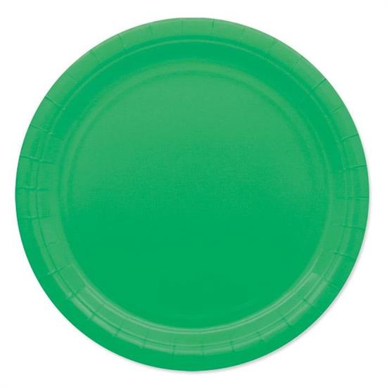 PIATTI ECOLOR 24cm VERDE 25pz