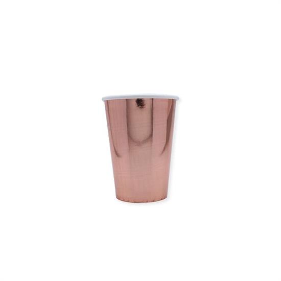 BICCHIERI WAVY ROSE GOLD 8pz