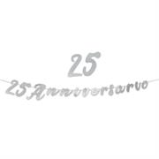 FESTONE SCRITTA 25' ANNIVERSARIO 3mt