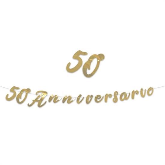 FESTONE SCRITTA 50' ANNIVERSARIO 3mt