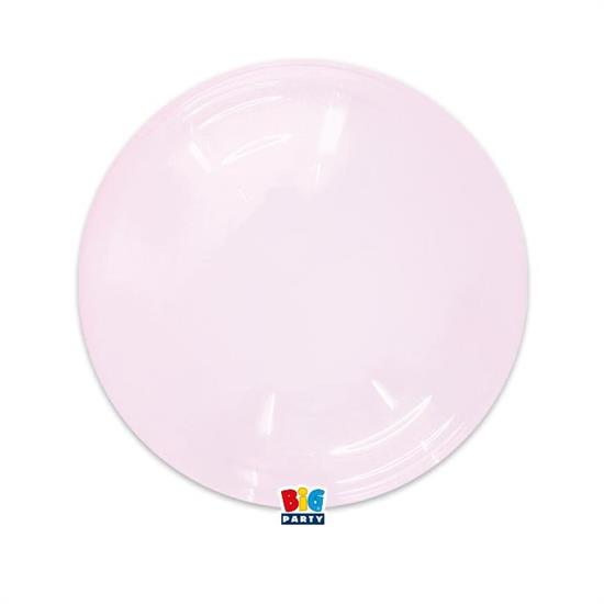 PALLONCINO BUBBLE 18'/45cm CRYSTAL ROSA