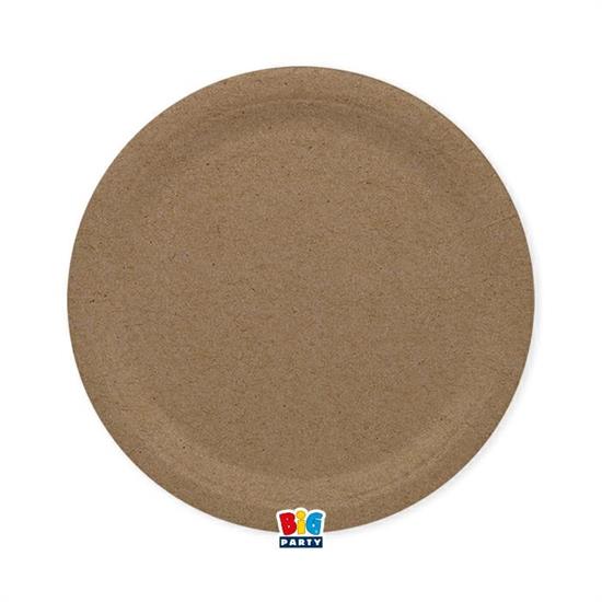 PIATTI ECOLOR 24cm KRAFT 25pz