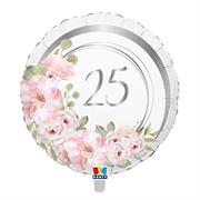 MYLAR 45cm 25' ANNIVERSARIO FLORAL