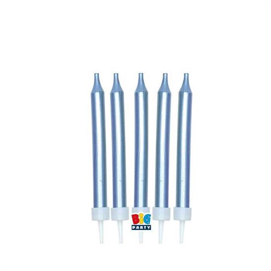 CANDELINE MATITA MINI METAL AZZURRO 5pz 9cm