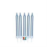 CANDELINE MATITA MINI METAL AZZURRO 5pz 9cm