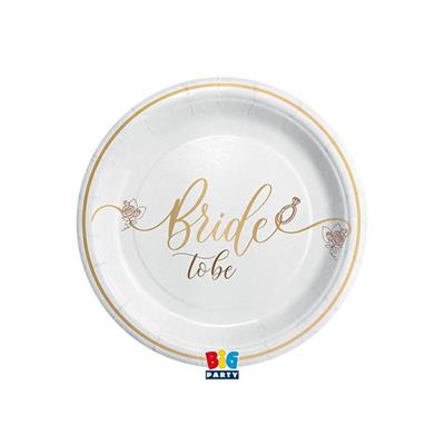 PIATTI BRIDE TO BE 8pz 18cm