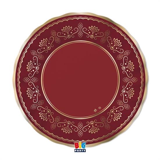 PIATTI ROYAL RED GOLD 30cm 6pz