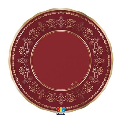 PIATTI ROYAL RED GOLD 25cm 6pz