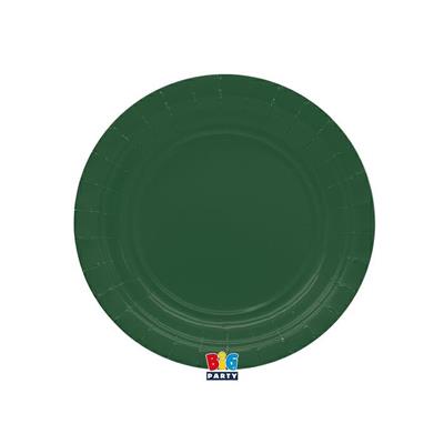 PIATTI ECOLOR 18cm VERDE FORESTA 25pz