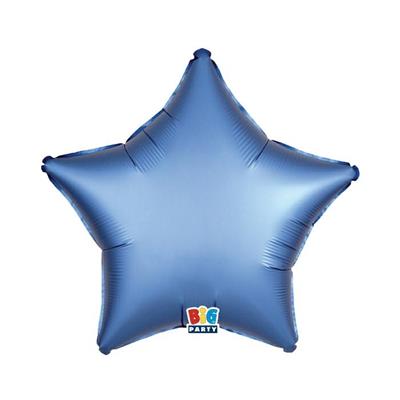 MYLAR STELLA 45cm BLU SATIN 18