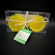 SET 2 CANDELE GALLEGGIANTI GIRASOLE CITRONELLA