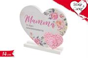 DECORAZIONE MAMMA CUORE S/BASE