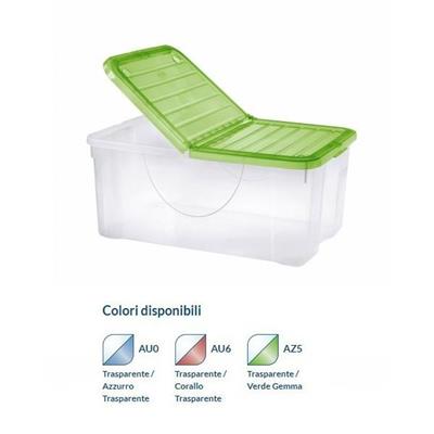 DODO BOX 41l 57x39x H 26 COPERCHIO PIEGH.TRASPARENTE