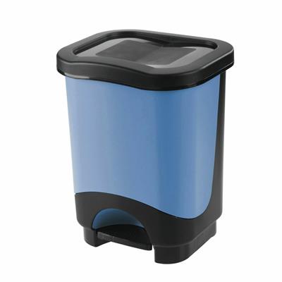 PATTUMIERA IDEA 8l NERO+ SECCHIO AZZURRO