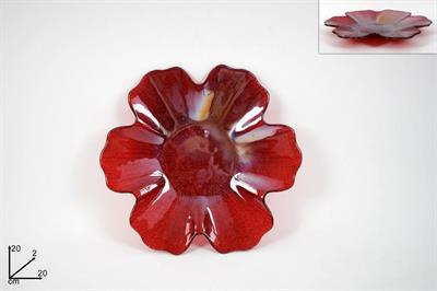 PIATTINO 20cm FIORE ROSSO