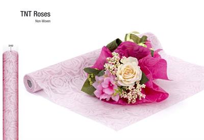 ROTOLO TNT ROSES ROSA 54cm col.3102