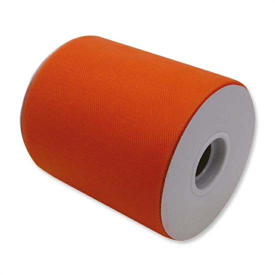 TULLE ROTOLO 12cm ARANCIO 100mt