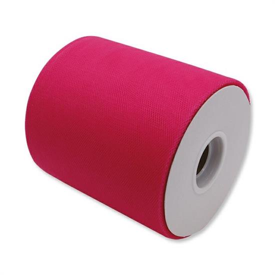 TULLE ROTOLO 12cm FUXIA 100mt