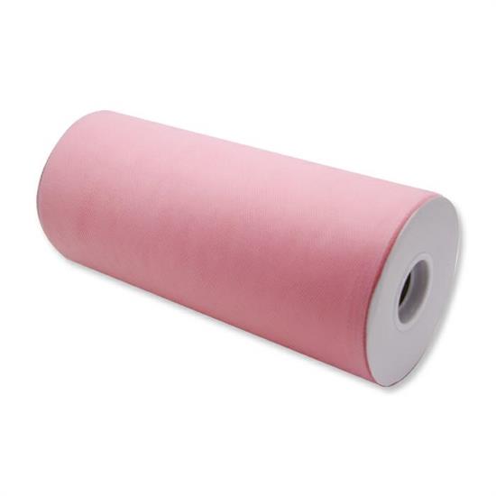 TULLE ROTOLO 25cm ROSA 100mt