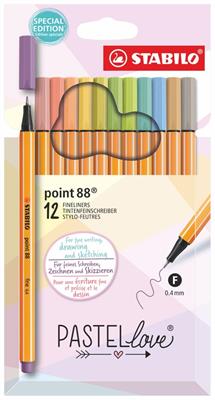 STABILO POINT88 12 colori PASTEL