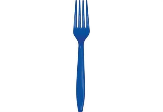 FORCHETTE PLASTICA BLU 24pz