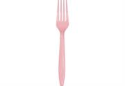 FORCHETTE PLASTICA ROSA 24pz