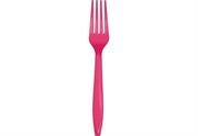 FORCHETTE PLASTICA FUXIA 24pz