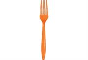 FORCHETTE PLASTICA ARANCIO 24pz