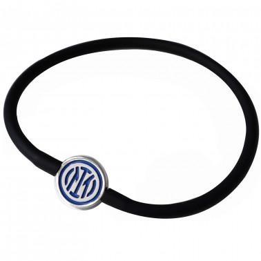 BRACCIALE INTER SILICONE NERO LOGO