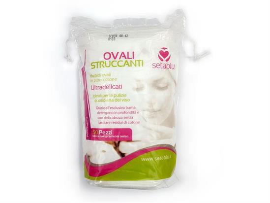 DISCHETTI LEVATRUCCO OVALI 50pz COTONE