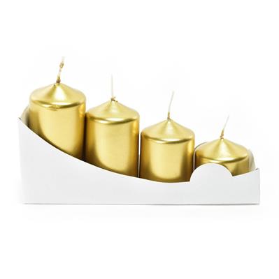 CANDELE AVVENTO 4pz ORO